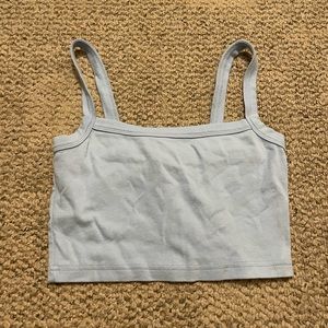 Light blue cropped tank